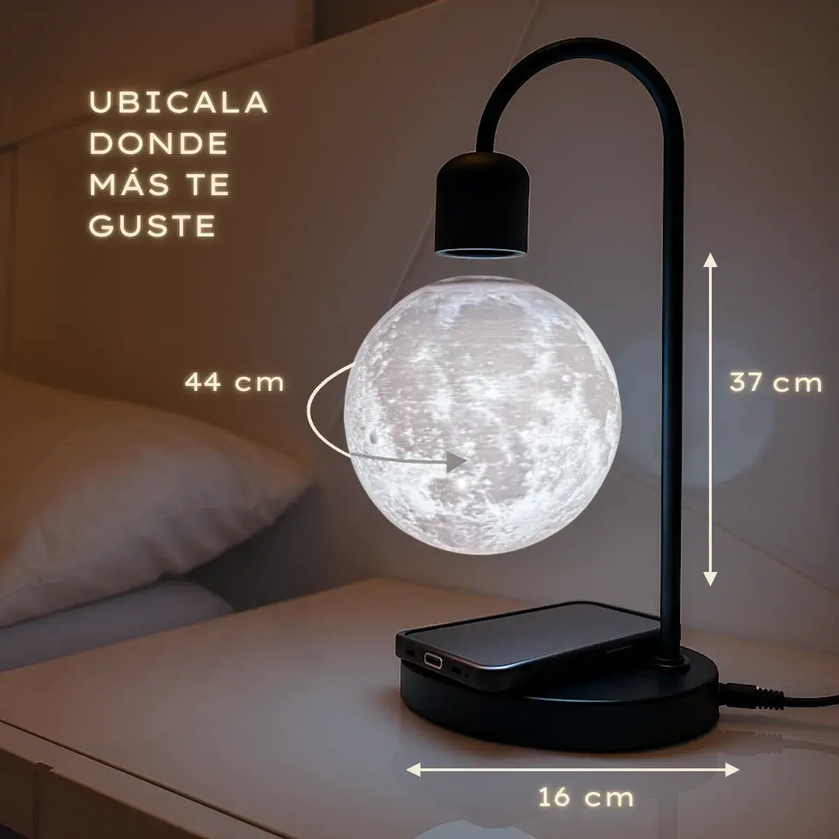 Todos van a decir ¡WOW! Lámpara Lunaticz Flotante 7C