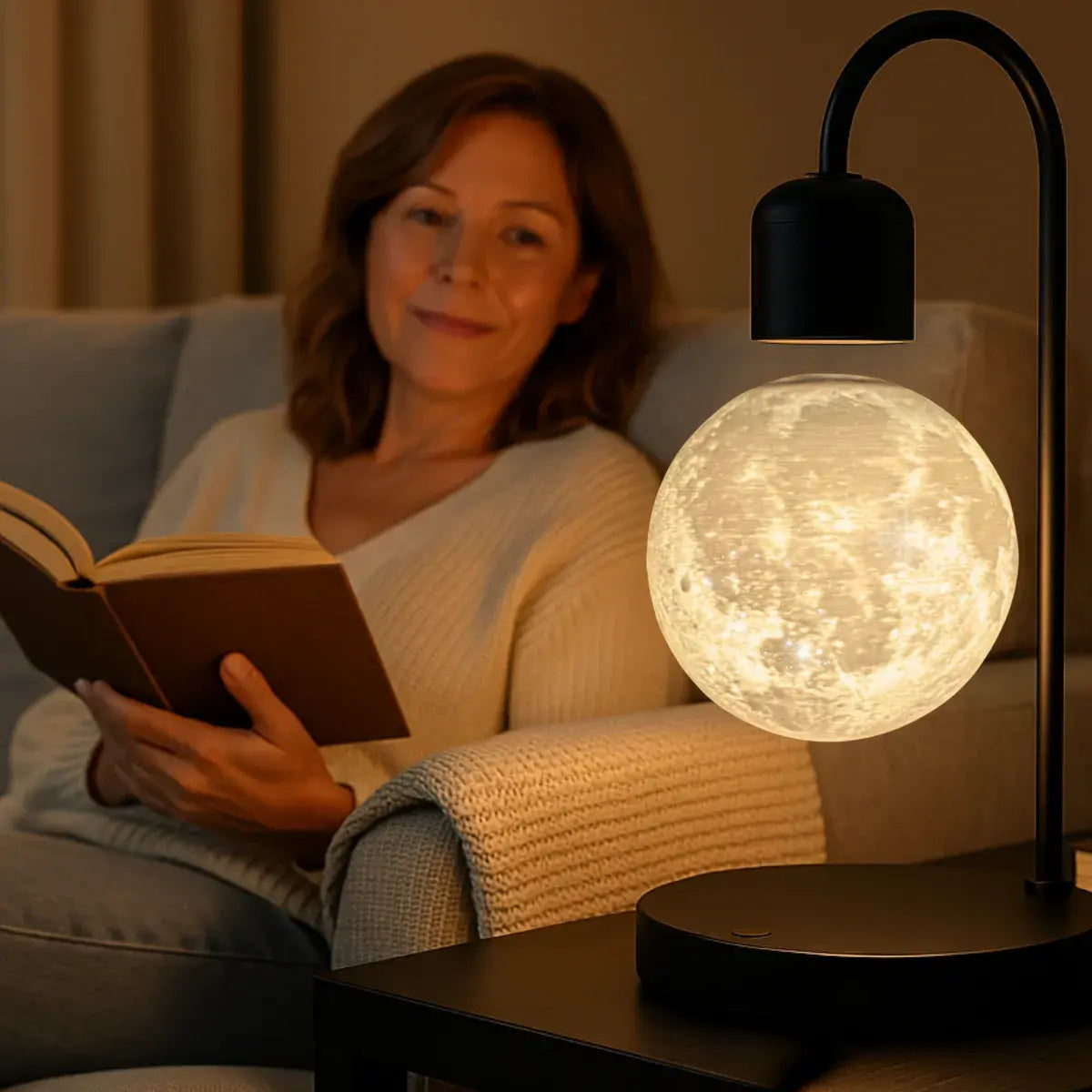 Lámpara Luna Flotante – 3 Colores