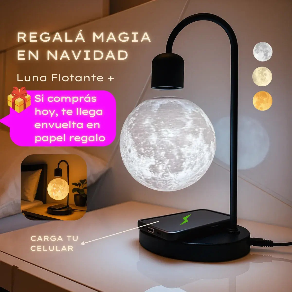 Todos van a decir ¡WOW!  Lámpara Lunaticz Flotante 3C