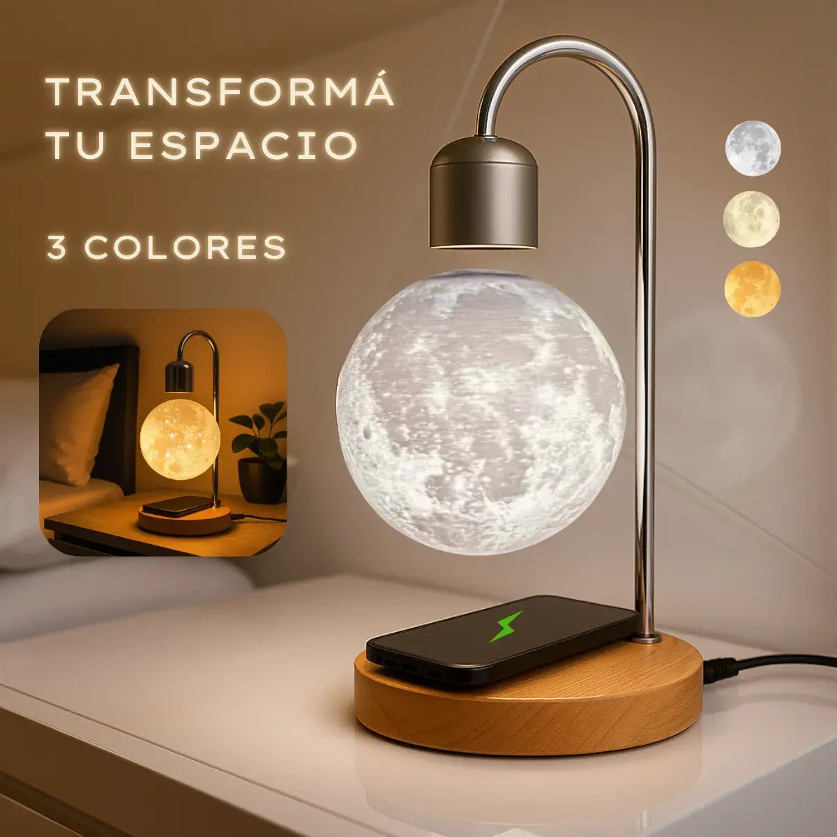 Todos van a decir ¡WOW!  Lámpara Lunaticz Flotante 3C