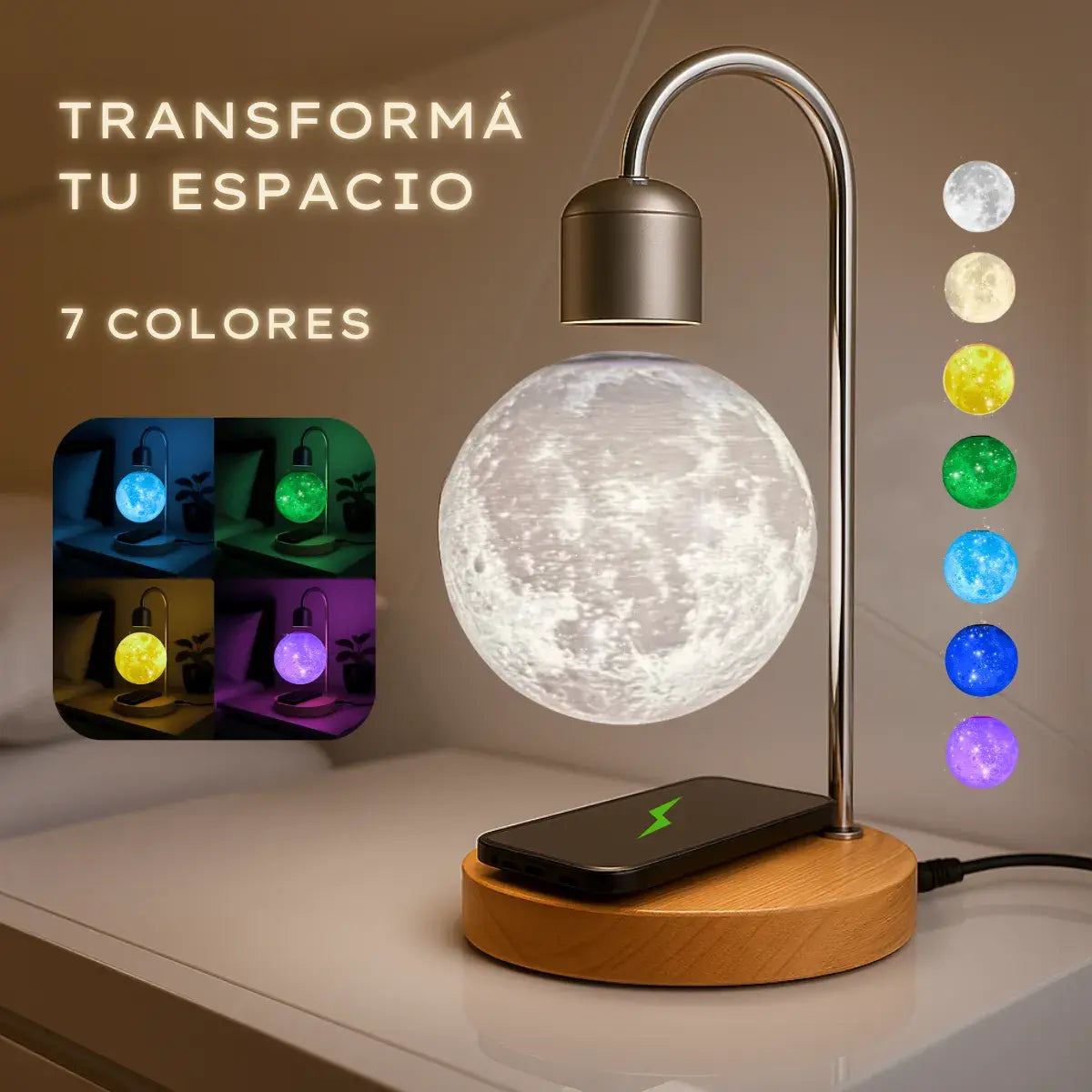 Todos van a decir ¡WOW!  Lámpara Lunaticz Flotante 7C