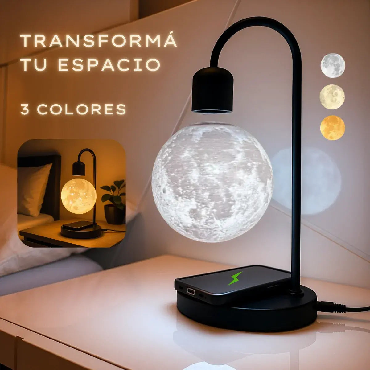 Todos van a decir ¡WOW!  Lámpara Lunaticz Flotante 3C